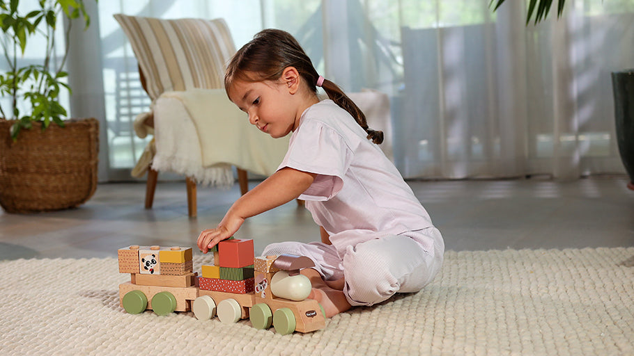 Tiny Love Wooden Stalking Train Boho Chic