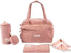 Doomoo Fluffy Diaper Bag - Corduroy Pink