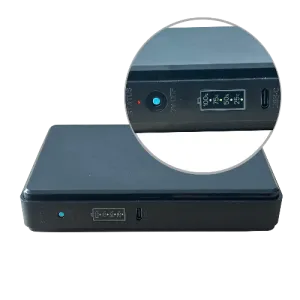 Fanshine (FSP6-1) DC Mini UPS Router & PowerBank - 5V USB-C Charger - Black