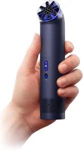 Dyson HushJet Mini Bladeless Personal Fan (Stone/Blush) | Powerful | Up to 55mph Airflow, 5 Speeds + Boost | 3-in-1 Handheld, Wearable & Desk Fan