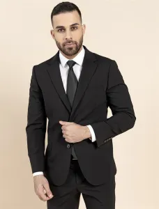 Blazer Suit Notch Lapel Stretch Wool