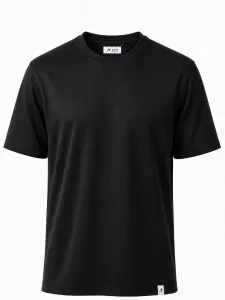 Round Neck Pique Cotton - Black