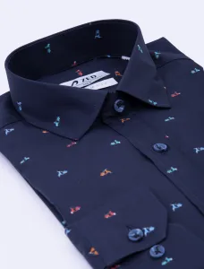 Shirt ZED Cotton Slim - Navy