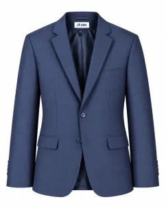 Single Breasted Suit Blazer Notch Lapel - Indigo 7039