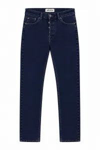 Straight Leg Denim Jeans - Navy
