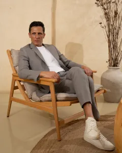 Suit Trousers Linen Half Lining - Grey
