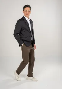 Trousers Tapered With Elastane - Green