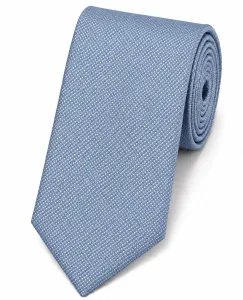 Tie 8cm - Texured Blue
