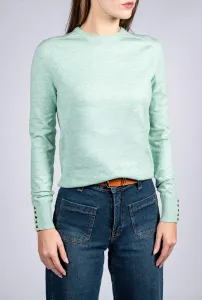 Women Wool Blend Round Neck - Mint
