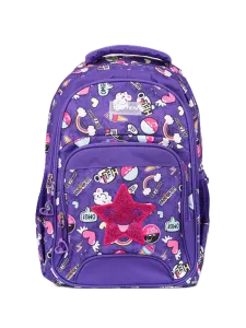 Topten Accessories Ultimate Sky & Stars School Backpack Unisex Purple