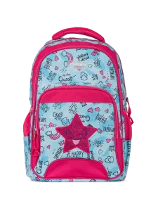 Topten Accessories Ultimate Sky & Stars School Backpack Unisex Blue/Pink