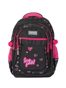 Topten Accessories Ultimate Back To School Backpack Unisex Black/Pink