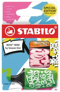 STABILO BOSS MINI by Snooze One Wallet of 3 Highlighters