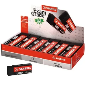 STABILO Exam Grade PVC-Free Eraser Black