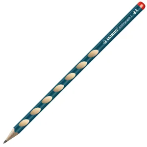 STABILO EASYgraph S ergonomic Graphite Pencil HB, right-handed, petrol, dozen