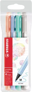 STABILO pointMax Pastel Felt-Tip Pens Pack of 4 Colors