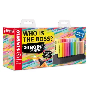 STABILO BOSS ORIGINAL NatureCOLORS Display of 30 Highlighters