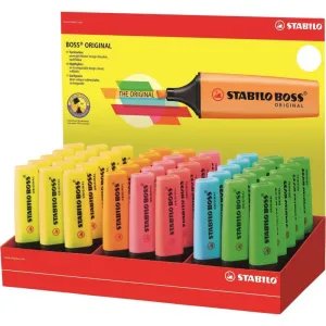 STABILO BOSS ORIGINAL Assorted Display of 45 Highlighters