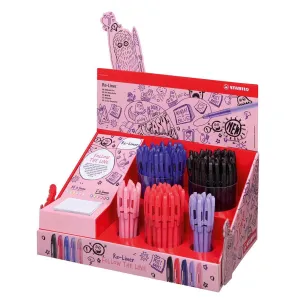 STABILO Re-Liner Ballpoint Pens Fine 0.7 mm, Display of 150