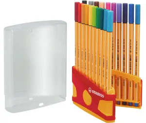 STABILO point 88 ColorParade Fineliners Set of 20 Colors