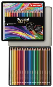 STABILO Original Colored Pencils ARTY+ Metal Box of 24 Colors