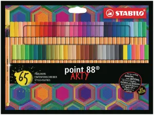STABILO point 88 ARTY Fineliners Complete 65-Color Pack
