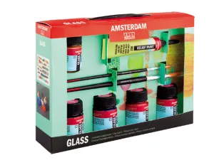 Amsterdam Acrylics Glass Paint Starter Set