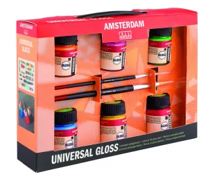Amsterdam Acrylics Universal Gloss Paint Starter Set