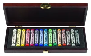 Rembrandt Soft Pastels – General Selection Starter Box – 15 Whole Sticks