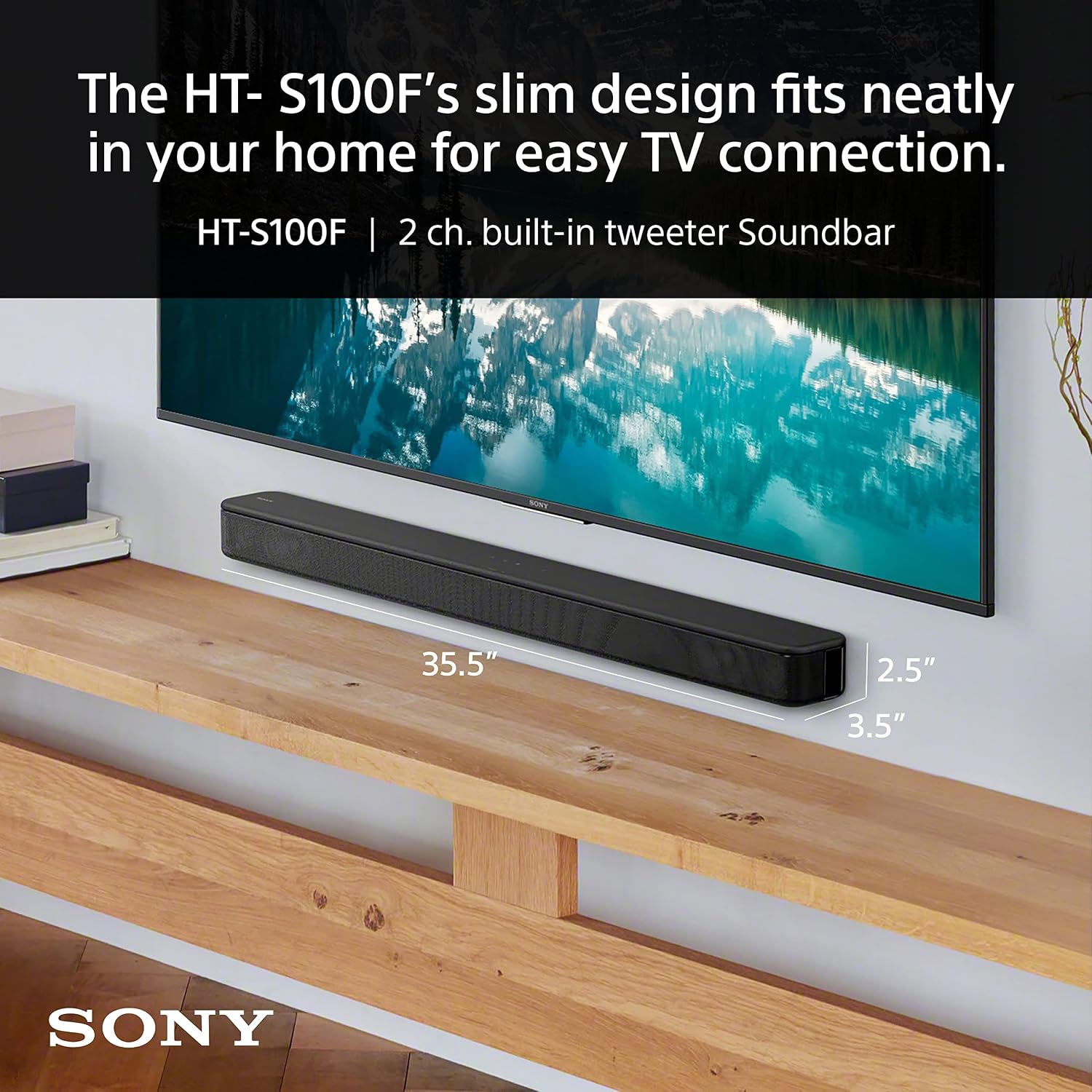 SONY 2.0CH SOUNDBAR WITH BASS REFLEX SPEAKER