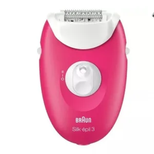Braun Silk·EPIL 3 Epilator pink With Shaver Head
