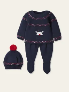 Mac ilusion Baby Christmas set- Navy