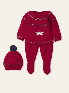 Mac ilusion Baby Christmas set- Red
