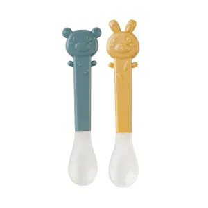 Soft Ended spoons set - Green