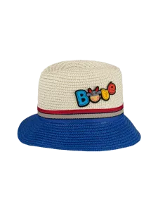 Oil And Gaz Stylish Kids-Boys Beach  Buntal Hat Beige