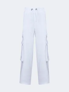 Oil And Gaz Casual Kids-Girls Lifestyle Cargo Pant White