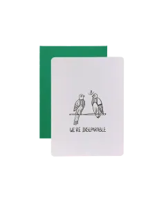 Inseparable Birds Greeting Card