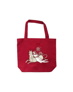 Europa And Zeus Burgundy Tote Bag