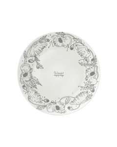 Poppy Silver Regular Plates Set Of 4