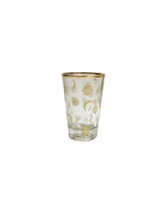 Astres Mini Glass Cups Gold Set Of 4
