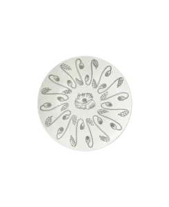 Poppy Silver Small Plate  Set Of 4