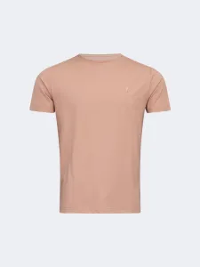 Oil And Gaz Classic Men Lifestyle T-Shirt Beige