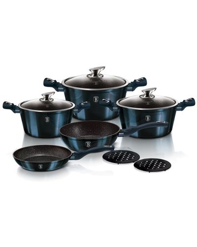 Berlinger Haus 10 pcs cookware set, Metallic Line Aquamarine Edition