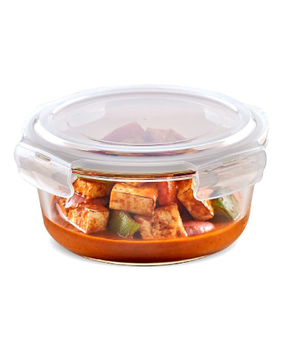 Luciano 400ml Borosilicate Round Glass Container