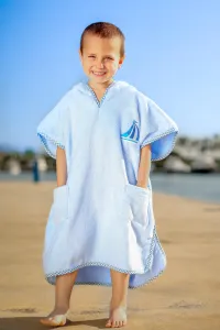 Beach cover-up- Blue towel
