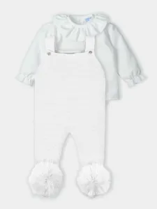 Mac ilusion Emocion pompom 2 pcs set- White