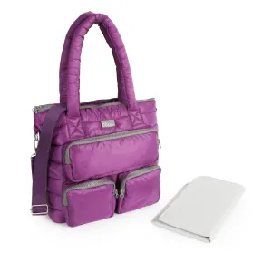 Maternity bag & changing mat- Purple