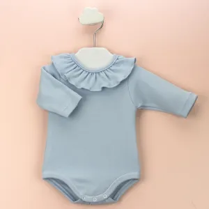 Onesie with ruffles- Blue