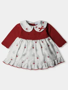 Christmas white & red dress-