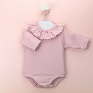 Onesie with ruffles- Pink